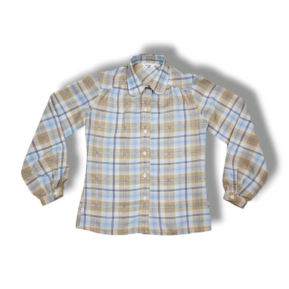 Levi Strauss & Co Vintage 70's Plaid Button Up Long Sleeve Shirt Women's Small